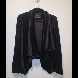 Blank NYC Black Velvet Jacket Medium